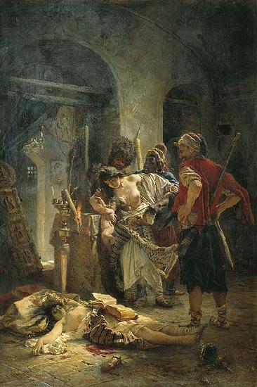 Konstantin Makovsky The Bulgarian martyresses Sweden oil painting art